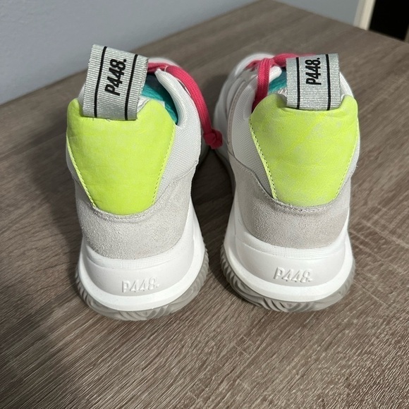 New P448 Lemon & Lime Luke Dogma Trainer Sneakers, Size 40 (9.5/10) (v) - Picture 7 of 11